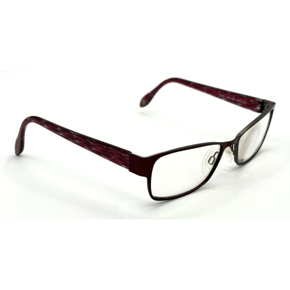 FYSH‎ UK 3473 Women's Eyeglass Frame 987 Burgundy 52017-135 Optical Metal EUC - Picture 7 of 16